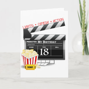 18th Birthday Movie Party Card