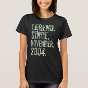 18th Birthday November Born 18 Years Legend Since T-Shirt