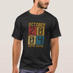 18th Birthday October 2004 Born in 2004 18 Yrs Old T-Shirt