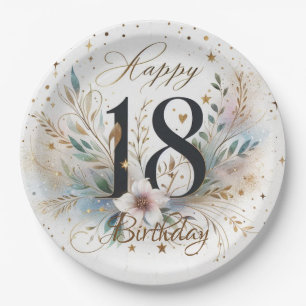 18th Birthday Paper Plate