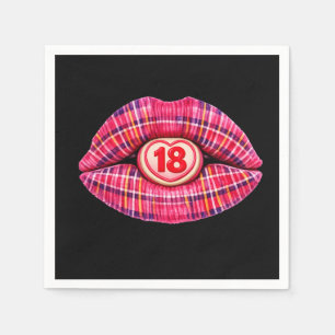 18th birthday part Scottish tartan scotland gift Napkin
