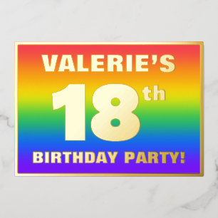 18th Birthday Party: Fun, Colourful Rainbow Patter