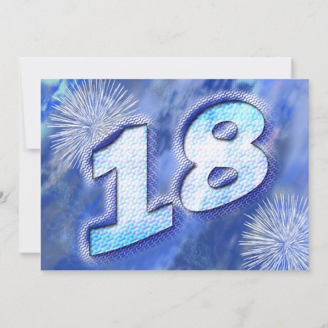 18th birthday party invitation (Front)
