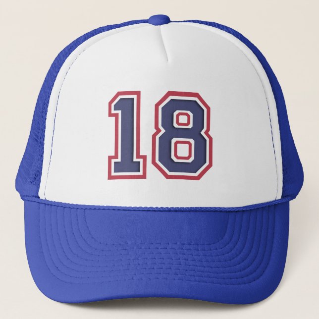 18th Birthday Party Retro Trucker Hat (Front)