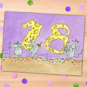 18TH BIRTHDAY postcard by Nicole Janes