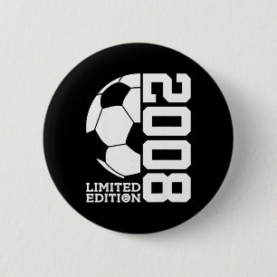 18th Birthday Soccer Limited Edition 2008 6 Cm Round Badge