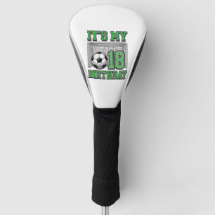 18th Birthday Soccer Vintage Golf Head Cover
