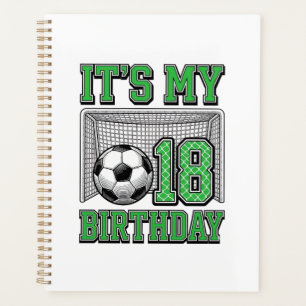 18th Birthday Soccer Vintage Planner