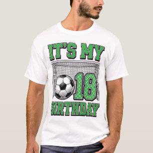 18th Birthday Soccer Vintage T-Shirt
