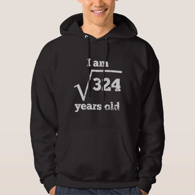 18th Birthday Square Root Hoodie (Front)