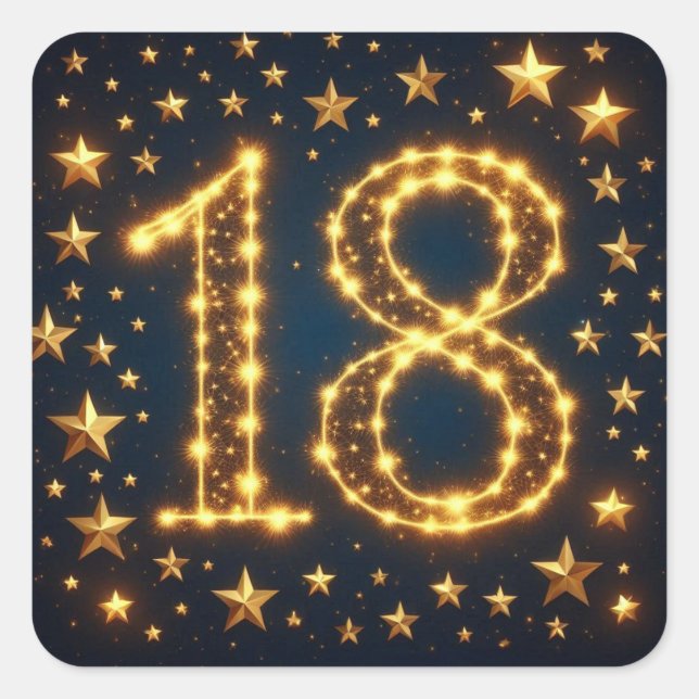 18th birthday sticker (Front)