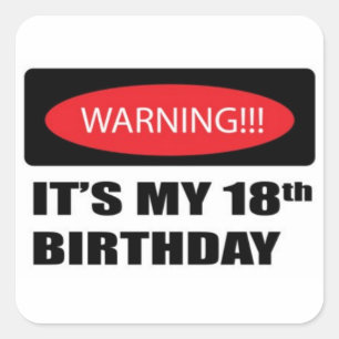 18th Birthday Stickers