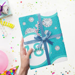 18th birthday teal green glitter diamonds wrapping paper<br><div class="desc">An elegant, glamourous and girly wrapping paper. Teal, green coloured faux glitter with faux diamonds. Perfect for an elegant 18th birthday party for her. White and teal coloured frames with templates for name and age. Age number 18 in teal, name and in black. The name is written with a hand...</div>