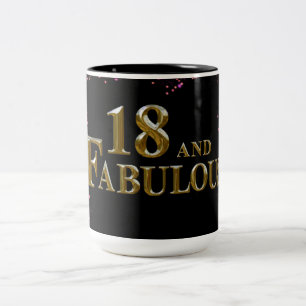 18th Birthday Two-Tone Coffee Mug