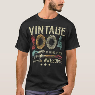 18th Birthday Womens Mens Vintage Awesome 2004 Gui T-Shirt