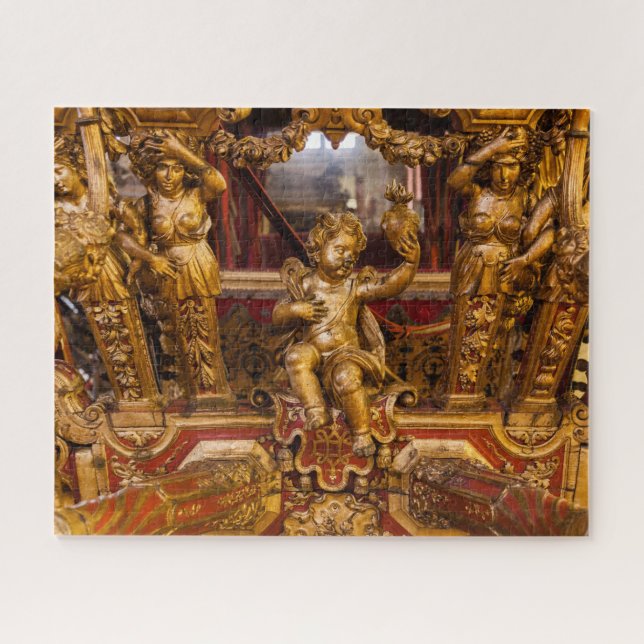 18th c. Coach detail. Museu dos Coches. Lisbon Jigsaw Puzzle (Horizontal)