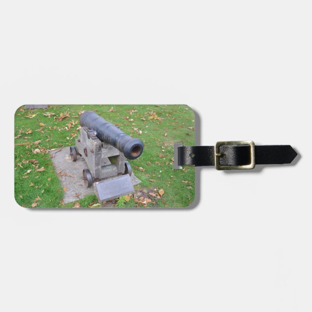 18th Century Cannon Luggage Tag (Front Horizontal)