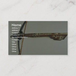 18th century cross-bow, Malbork, Poland Business Card