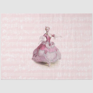 18th Century Fashion Music Ephemera French Tissue Paper