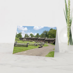 18th Century Fort Boonesborough in Kentucky Note Card