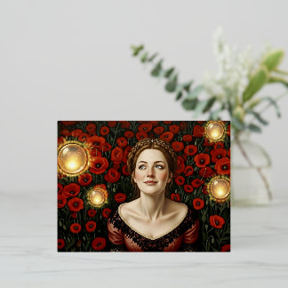 18th Century Light Orb - Foil Holiday Postcard