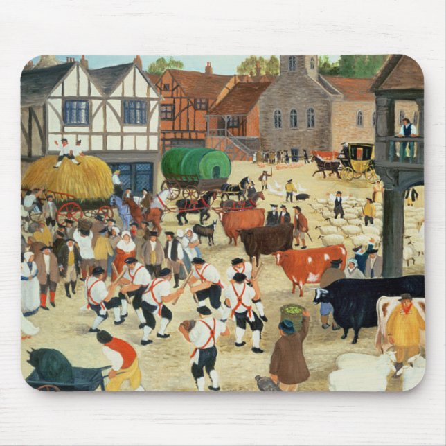 18th century Mayfair cattle market Mouse Pad (Front)