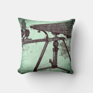 18th Century Microscope Antique Science INSTRUMENT Cushion