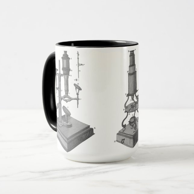 18th Century Microscope Antique Science INSTRUMENT Mug (Front Left)