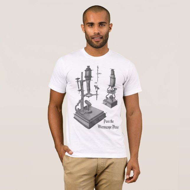 18th Century Microscope Antique Science INSTRUMENT T-Shirt (Front Full)