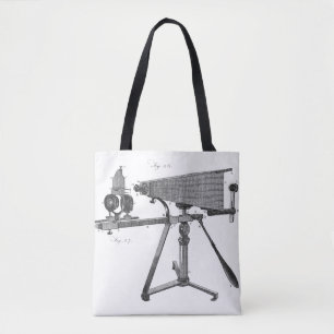 18th Century Microscope Antique Science INSTRUMENT Tote Bag