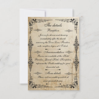 18th century parchment - enclosure card