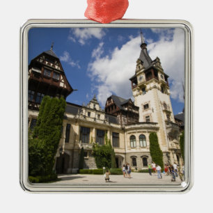 18th Century Peles Castle, Sinaia, Romania, 2 Metal Ornament