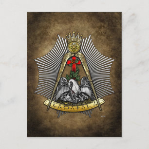 18th Degree: Knight of the Rose Croix Postcard