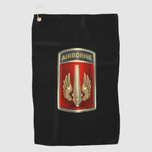 18th Field Artillery Brigade Airborne Patch Golf Towel