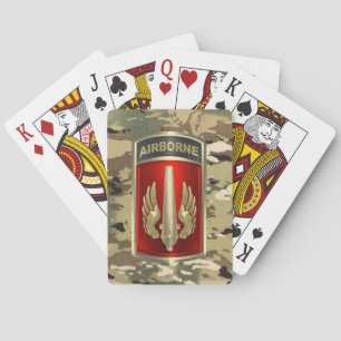 18th Field Artillery Brigade Airborne Playing Cards