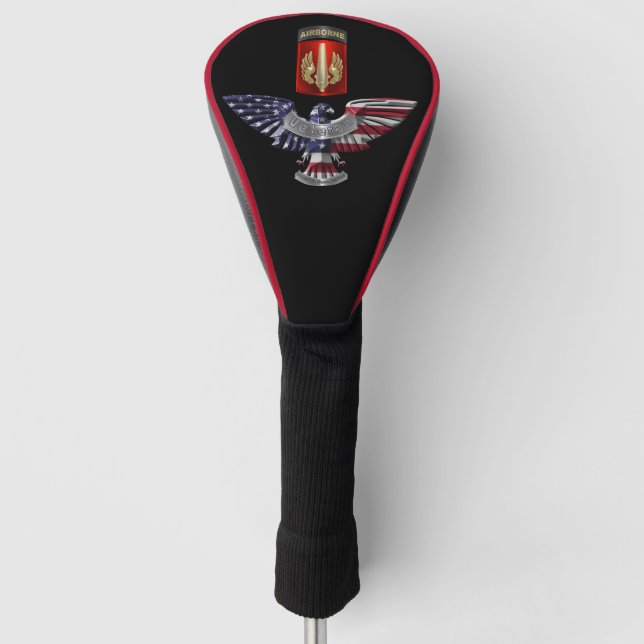 18th Field Artillery Brigade (Airborne) Veteran Golf Head Cover (Front)