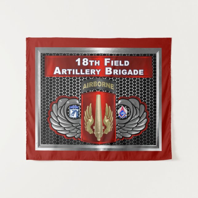 18th Field Artillery Brigade-XVIII Airborne Tapestry (Front (Horizontal))