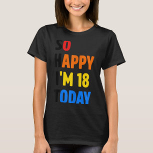 18th Funny Birthday Gifts For Women Men Party T-Shirt