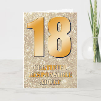 18th Happy Birthday Card