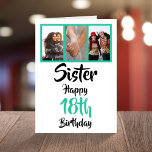 18th happy birthday sister photo collage Card<br><div class="desc">🌶️ Put a smile on a face with this awesome 18th birthday sister photo collage card. - Simply click to personalise this design 🔥 My promises - This design is unique and is designed with you in mind 🙏 Thank you for supporting my small business - If you would like...</div>