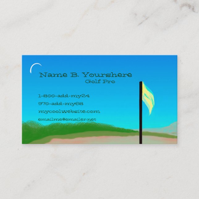 18th Hole Business Card (Front)