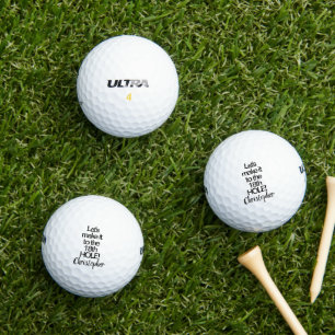 18th Hole Humour Name Golf Balls