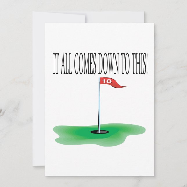 18th Hole Invitation (Front)