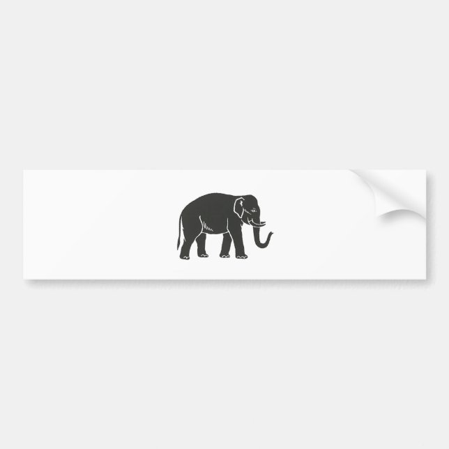 18th-(Indian)-Division Elephant Bumper Sticker (Front)