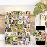 18th or Any Age Photo Collage Big Birthday Card<br><div class="desc">Photo template big birthday card which you can customise for any age and add up to 40 different photos. The sample is for a 18th Birthday which you can edit and you can also personalise the message inside and record the year on the back. The photo template is ready for...</div>