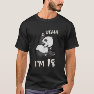 18Th Panda Yeah Im 18 T-Shirt