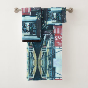 18th Street Sparkle Greeting Card Bath Towel Set