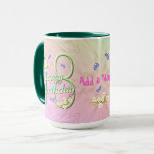 18th Stylish Birthday Butterfly Mug