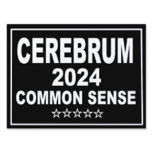 18x24" Cerebrum 2024 common sense yard sign