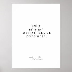18x24" Portrait Vertical Template Poster
